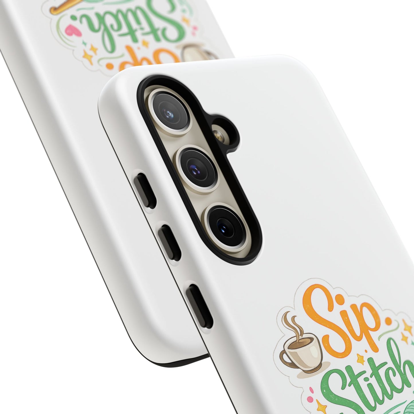 Sip Stitch Repeat Phone Case – Crochet Lover Protective Case