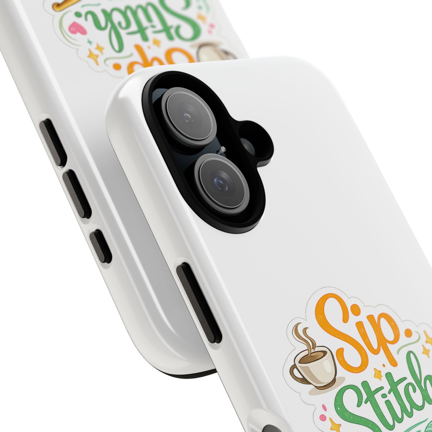 Sip Stitch Repeat Phone Case – Crochet Lover Protective Case