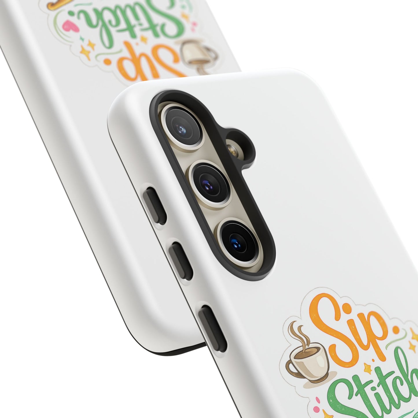 Sip Stitch Repeat Phone Case – Crochet Lover Protective Case