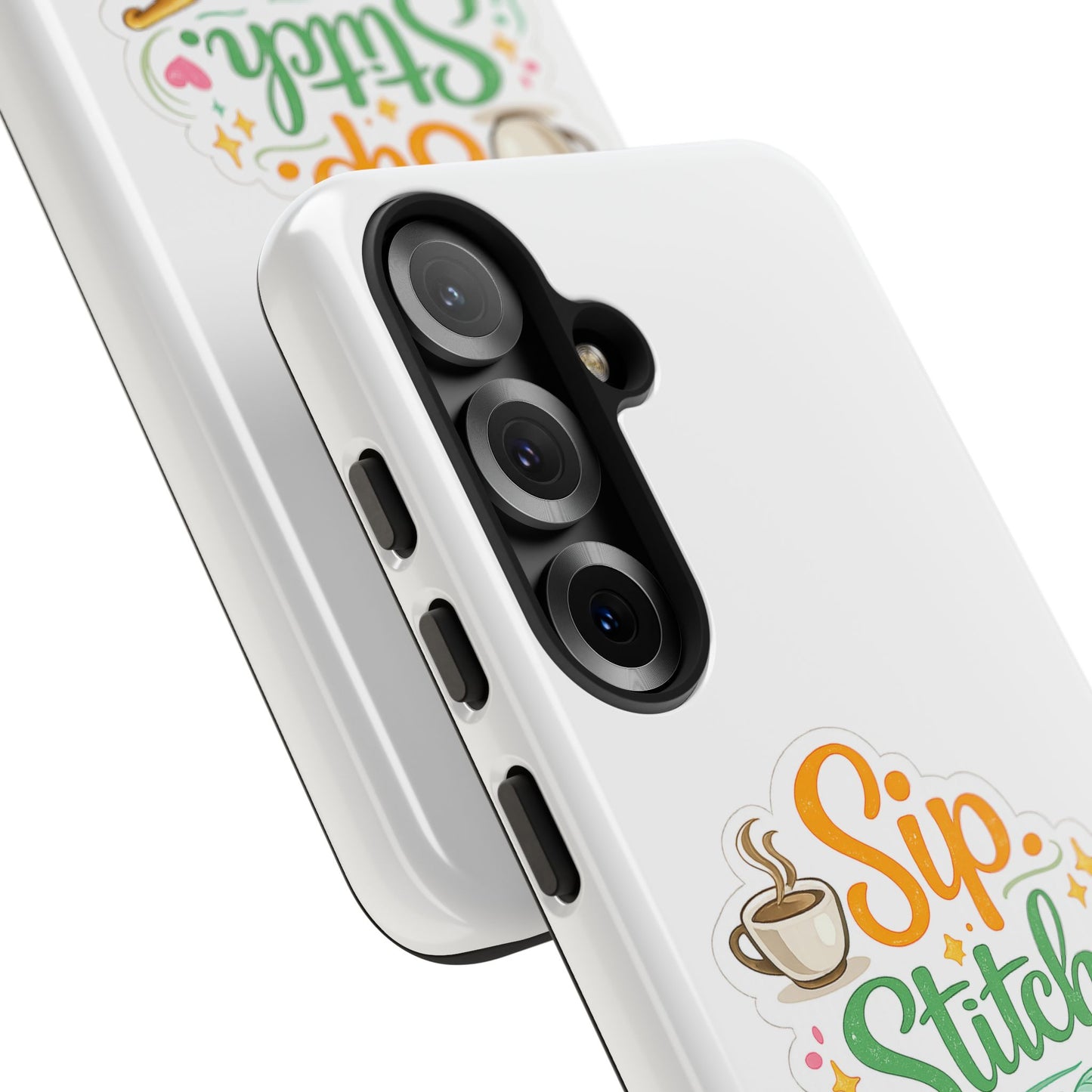 Sip Stitch Repeat Phone Case – Crochet Lover Protective Case