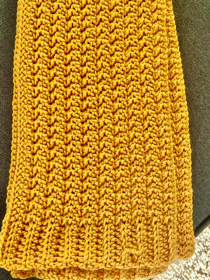 Suzanne Softgrain Stitch™ Long Scarf Crochet Pattern – Textured Beginner PDF (DK Yarn) – Willowbrook Ridge Collection