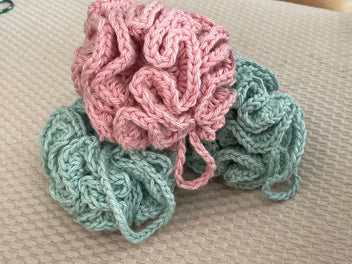 Cotton Crochet Shower Pouf PDF Pattern – Eco-Friendly Reusable Bath Sponge (Digital Download)